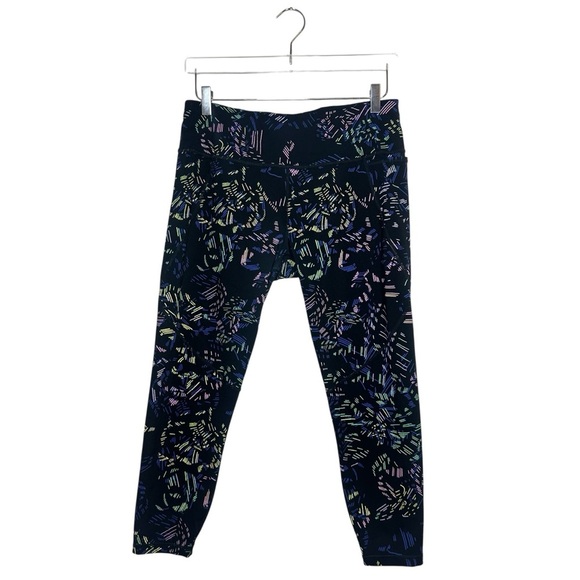 Sweaty Betty Power Leggings Womens XL US 12 Black Abstract Print 7/8 Length - Picture 13 of 13